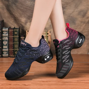 2022 Adidași Pantofi De Dans Pentru Femei Zbor Țesute Plasă De Confortabile Și Moderne, Jazz Pantofi De Dans De Fete Doamnelor Pantofi De Sport În Aer Liber