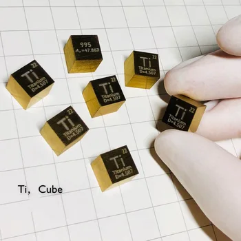 1 buc 10mm Titan Cub de Culoare Cafea Ti 99.5% Pur pentru Hobby-urile Element Metalic de Colectare Educație