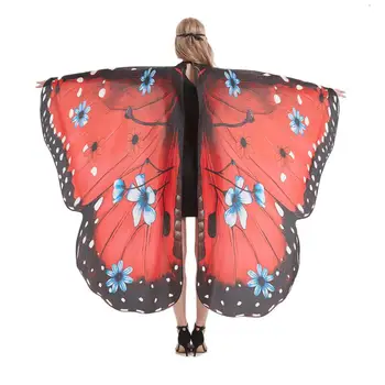 1 buc de Moda pentru Femei Nou Fluture de Imprimare Cape Adulți Halloween Costume Creativ Aripi de Fluture Accesorii Decor