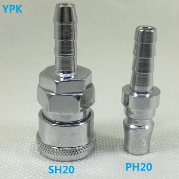 1 set Pneumatic rapid comun SH20+PH20 PENTRU Pu pneumatice trahee interior cu diametru de 8MM 12*8mm Pneumatice conector SH20 PH20