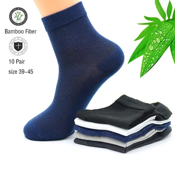 10 Perechi de Vară pentru Bărbați Plasă de Fibre de Bambus Șosete la Modă Respirabil Afaceri Șosete Potrivite Pentru Picioare Transpirate Sosete Casual