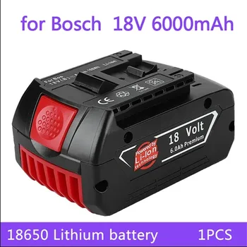 100% de brand nou 18V acumulator 6.0 Ah potrivit pentru burghiu Bosch 18V acumulator litiu-ion reîncărcabil BAT609 BAT609G BAT618 BAT618G