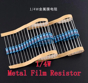 (100buc) 10k ohm 1/4W 10k Metal Film Rezistor 10kohm 0.25 W 1% ROHS