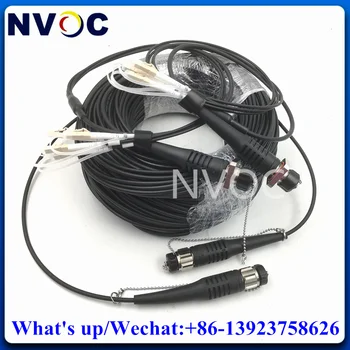 2 buc 2Cores ODC Socket-LC 1M OM1 OM2 Feminin Optica Patch Cord Conector+1buc MM 200M,2C ODC-ODC-R Rotund M Fibre de Cablu