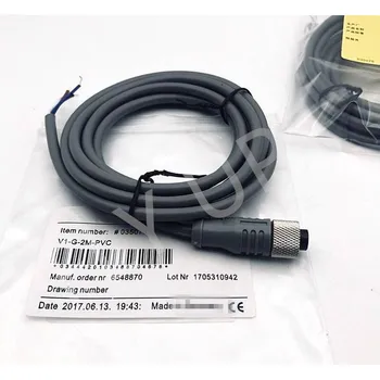 2 BUC V1-G-2M-PVC de sex Feminin Conector M12, 4-pini, PVC Cablu pentru Senzor Nou de Înaltă Calitate de Garanție Pentru Un An