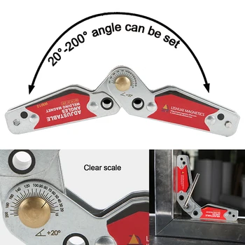 20-200 Grade Reglabil Magneți de Sudare Titularii de Reparare Multi-unghi Magnet Sudare Pozitioner care Deține Auxiliare Instrumente de Localizare