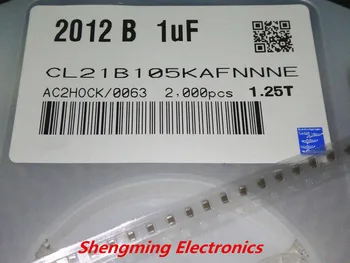 2000PCS original 0805 1uF 25V 105K 10% SMD Condensator 2012