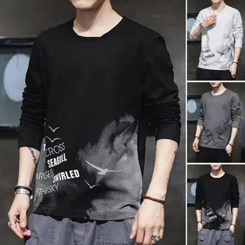 2022 Noi Bărbați Tricouri coreean de Vară de Moda Streetwear Print T Camasa Casual Barbati Haine Harajuku Maneca Scurta Bluze Tricouri Barbati