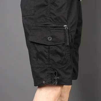 2023 Noi de Muncă pantaloni Scurți pentru Bărbați de Vară de Moda coreeană Liber Capris pentru Bărbați Multi de Buzunar Picior Drept Pantaloni Casual