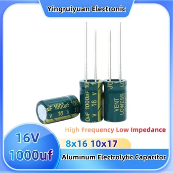 20buc 16V1000Uf aluminiu electrolitic condensator 8x16 10x17 viață Lungă, de înaltă frecvență, rezistență scăzută scăzută de unda condensator