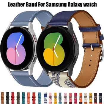 20mm 22mm Bandă de Piele Pentru Samsung Galaxy watch Active 2/3/46mm/42mm/S3/Huawei GT-2-Pro Bratara Galaxy Watch 4 44mm 40mm curea