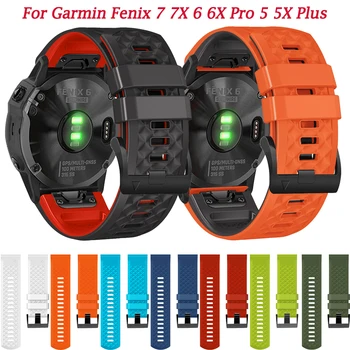 22mm 26mm Curea de Ceas Silicon Pentru Garmin Fenix 5 6 7 5X, 6X, 7X 3 HR Safir Enduro Smartwatch Eliberare Rapidă brățară Brățară