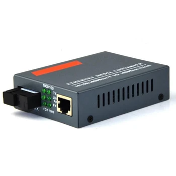 2X Gigabit Fiber Optic Media Converter HTB-GS-03 1000Mbps Singură Fibră SC Port sursă de Alimentare Externă, B Port Terminal