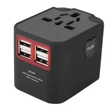 4 USB 3.5-O Călătorie Universal Plug Adaptor de Călătorie Electrice Prize Prize Convertor Adaptor(100-250V)