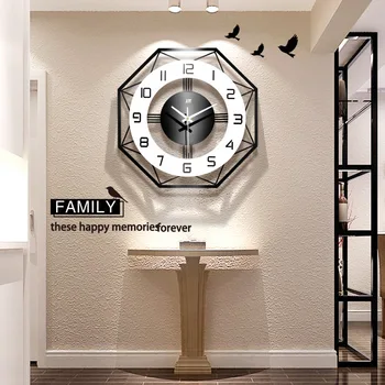43X43CM Nordic simplu decor acasă de moda ceas de perete creative living, dormitor rafinat ceasuri
