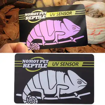 5pcs Crawl animale de Companie UV Test de Carduri Reutilizabile Test Rapid UVB Senzor Card de Reptile Accesorii de Iluminat
