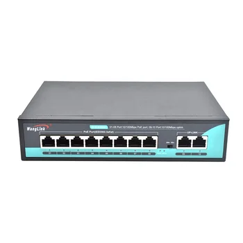 6KV Protecție Ethernet Switch 8-port PoE switch 10/100M 250M/AI Watchdog CCTV Switch PoE pentru casa Inteligentă