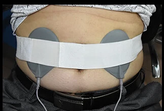 85 mm 2 buc Fizioterapie puls masaj conductoare silicon cauciuc electrozi pad+2 buc curele+1 gel pentru zeci ems unități KXS-P18