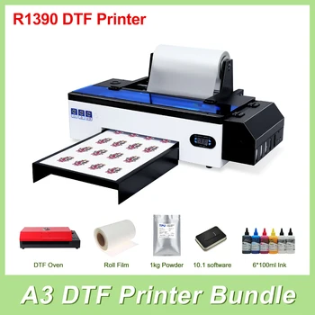 A3 DTF Imprimanta Epson R1390 DTF T-Shirt de Imprimare Mașină de Transfer de Căldură DTF impresso Directe Film Imprimanta pentru tricouri Hooides Capac