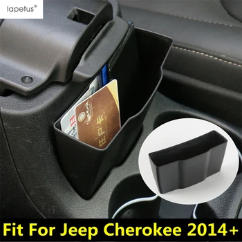 Accesorii din Plastic se Potrivesc Pentru Jeep Cherokee 2014 - 2020 Cotiera Depozitare Paleti Container Box cu suport pentru Telefon Capacul Tăvii de Tapiterie Interior