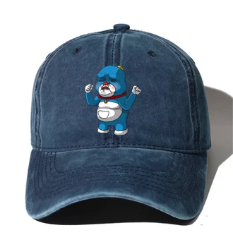 Adolescenții Desene animate Denim Șapcă de Baseball, Pălării Bărbați Femei Pălării de Cowboy Spălat Bumbac Hip Hop Capac pentru anime Doraemon Pălărie