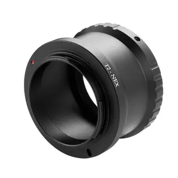 Aliaj de aluminiu T2-NEX Teleobiectiv Oglindă Lentile Inel Adaptor pentru NEX E Monta Camere video pentru a Atașa T2/T Mount Lens