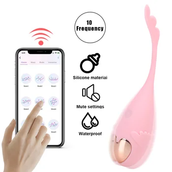 APP de Control de Jucarii Sexuale pentru Femei 10 Frecvența Clitoris, punctul G Stimulare Vaginala Strângeți Exercițiu Portabil Dildo Vibrator