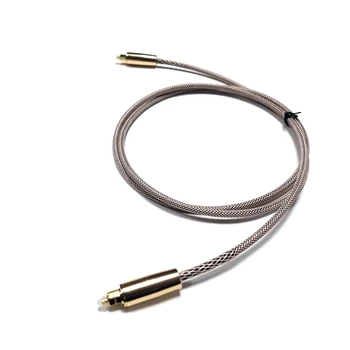 Aprovizionare Toslink high-end împletitură negru audio lungime cablu pot fi personalizate