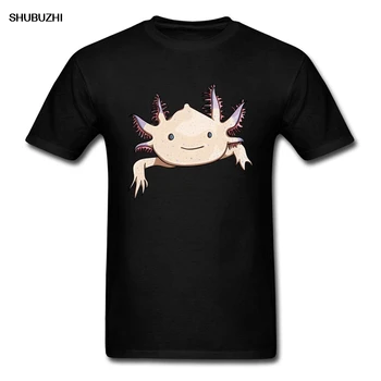 Axolotl Prieten Amuzant Desene animate de Animale de Imprimare Bărbați T-shirt din Bumbac 100% Topuri Tricouri Plus Dimensiune Casual, O-Gât Topuri Scurte Tees