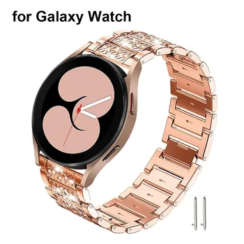 Bling Banda pentru Galaxy Watch 3 4 45mm 41mm 42mm 46mm/Samsung Gear S2 S3 Clasic de Frontieră/ Active 2 40mm 44mm Femei Bratara Curea