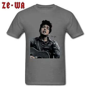 Bob Dylan T Camasa Pentru Om Tânăr Top T-shirt Vintage Guitar Player Tricou Barbat din Bumbac Brand Nou Teuri Rock Punk Motociclist Îmbrăcăminte