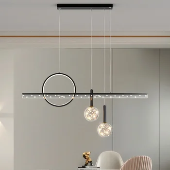 Candelabre Lumini Sala De Mese Pandant Lampă Simplă Moderne Nordic Benzi Masa Cercul De Creatie Casier Bar Corpuri