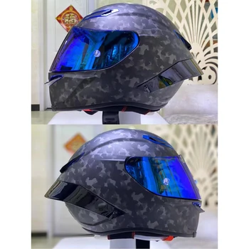 Cască integrală: ice fibra de sticla plastic armat cu casca motocicleta cu mare spoiler