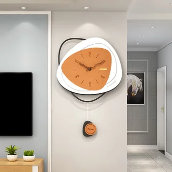 Ceas De Perete Dormitor Decor Rotund Cuarț Ceas De Perete Unic Home Design Modern Tăcut Bucătărie Nordic Horloge Art Decor