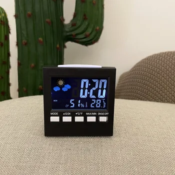 Ceas Vreme Ecran Color Display Digital Termometru Umiditate Ceas Colorat Alarma Calendar Vreme Electronice Ceas Deșteptător