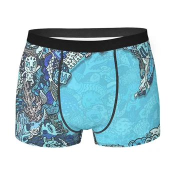 Critter Val Bărbați Boxeri Urban Sirena Respirabil Creative Chiloți De Înaltă Calitate De Imprimare Pantaloni Scurți Cadouri