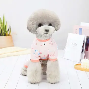 Câinele Pijamale Confortabile Costum De Câine Gratuit De Funcționare Ușoare De Bumbac Carouri Haine De Câine Cățeluș Pijama Cu Mâneci Lungi Haine Calde