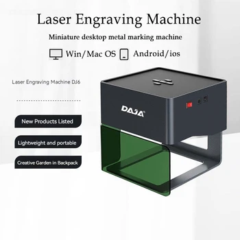 Daja Dj6 3w Mini Laser Gravare,diy de Lemn de Plastic cu Laser Masina de Gravat Rapid Mini Logo-ul Mărcii Printer-Cutter