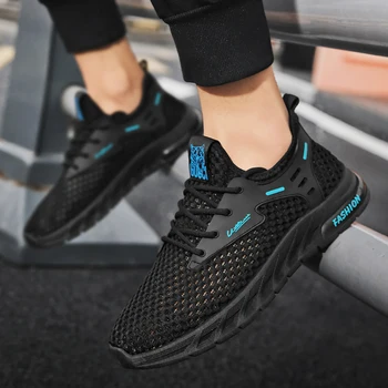 Damyuan Plasă De Bărbați Pantofi Respirabil Mens Adidasi La Modă, Ușor, De Culoare Neagră Om De Mers Pe Jos Tenis De Pantofi Zapatillas Hombre Dimensiune 39-44