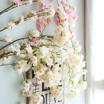 De înaltă calitate, 53 Cm Artificiale flori de Cires, Flori pentru Nunta Acasă Aranjament Fals Flori de Matase decor de Perete