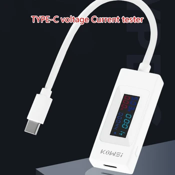 De înaltă Precizie de Tip C Tensiune & Curent Tester Metru USB Capacitate de Lucru în Timp Ampermetru Voltmetru Power-Bank Încărcător Detectoare