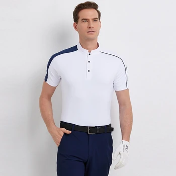 Deanball Golf tricou Barbati Maneca Scurta Uscare Rapidă, Respirabil Vară Golf, Îmbrăcăminte pentru Sporturi de Sus Elastic Tricou Polo