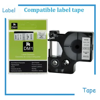 DYMO Standard D1 Etichetare Banda pentru LabelManager factorii de Decizie de Etichete, imprimare Negru pe Alb caseta, 1/4