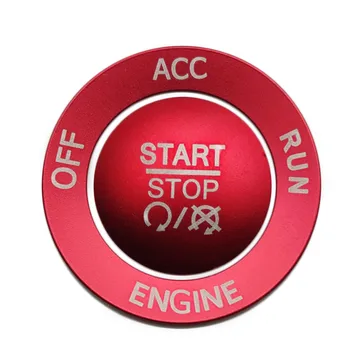 Engine Stop Button Buton Capac + Inel Accesoriile pentru perioada 2015-2020 Încărcător ((Roșu))