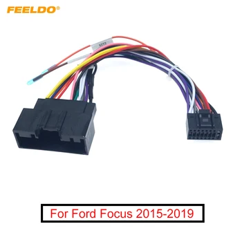 FEELDO 1 BUC Audio Auto Adaptor 16Pin Fasciculului de Cabluri de Putere Calbe Pentru Ford Escort 2015+ Aftermarket Stereo Kituri de Instalare