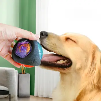 Formare Jucarie Interactiva Minge de Câine Intermitent LED Ball Bounce-activat de Sunet Lumina Minge Pentru animale de Companie Caini Knock-rezistent Molar Mingea