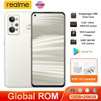 Global Rom-ul Original Realme GT 2 5G de Telefon Mobil Snapdragon888 50MP 6.62 Inch 120Hz AMOLED Android 12 5000Mah 65W NFC OTA