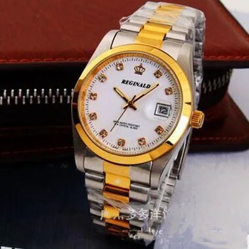 HK Brand Coroana Reginald de Calitate de Top Impermeabil Cuarț ceas de Aur de Oțel Cuarț Ceasuri de mana
