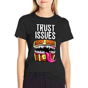 Imita - Probleme de Încredere T-Shirt Supradimensionate t-shirt t-shirt rochie pentru Femei plus dimensiune