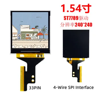 IPS 1.54 inch 33PIN 262K Culori TFT HD LCD Ecran ST7789 Conduce IC SPI Interface 240(RGB)*240